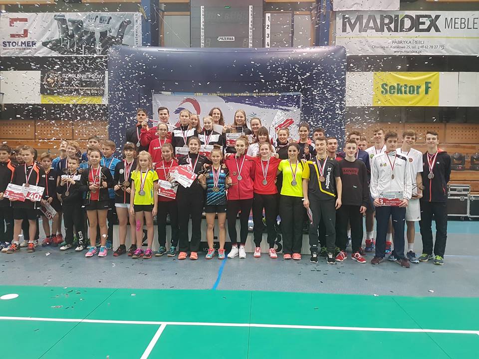 Michał MATYSIAK – Mistrz Polski w grze pojedynczej juniorów w badmintonie – Hubertus Zalesie Górne